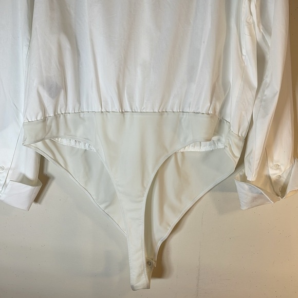NWT. JEANNIE MAI x INC 2X Button Up Long Sleeve Shirt Top Bodysuit. - Picture 11 of 12